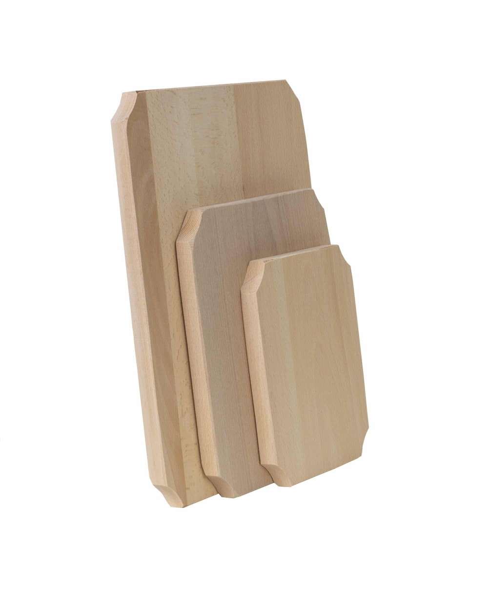 Set 3 bucati tocator drepunghiular din lemn de fag, grosime 20mm / EXT 6071