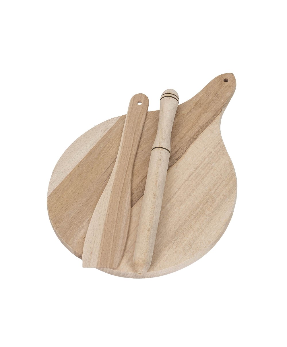 Set 3 piese pentru mamaliga, din lemn de fag, grosime 20mm / EXT6088