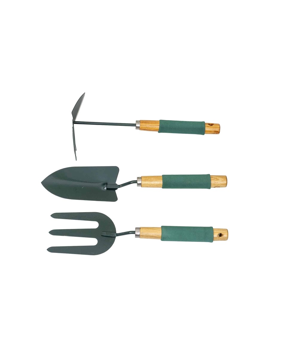 Set 3 ustensile de gradina pentru plantat, maner SOFT verde Z-TOOLS / ZTS 8272