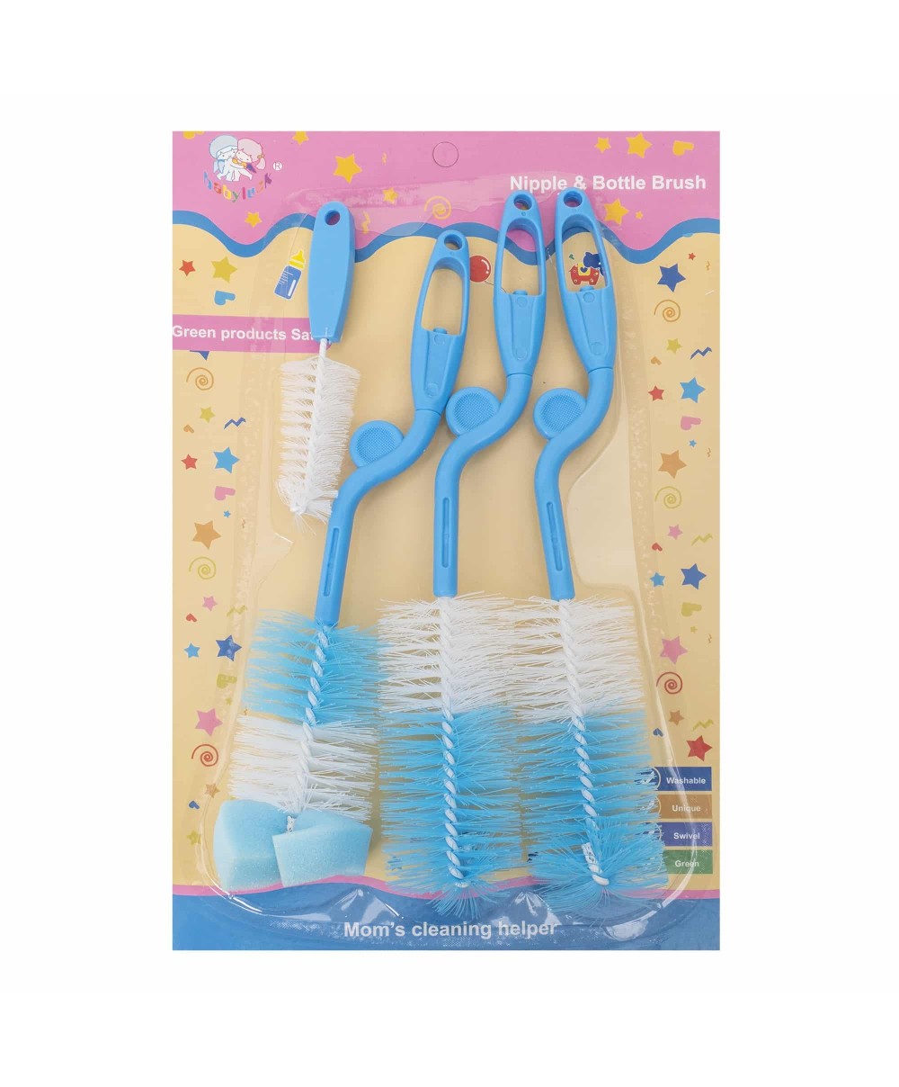 Set 4 perii pentru curatarea biberoanelor si a tetinelor, albastru Z-TOOLS / ZTS 9100