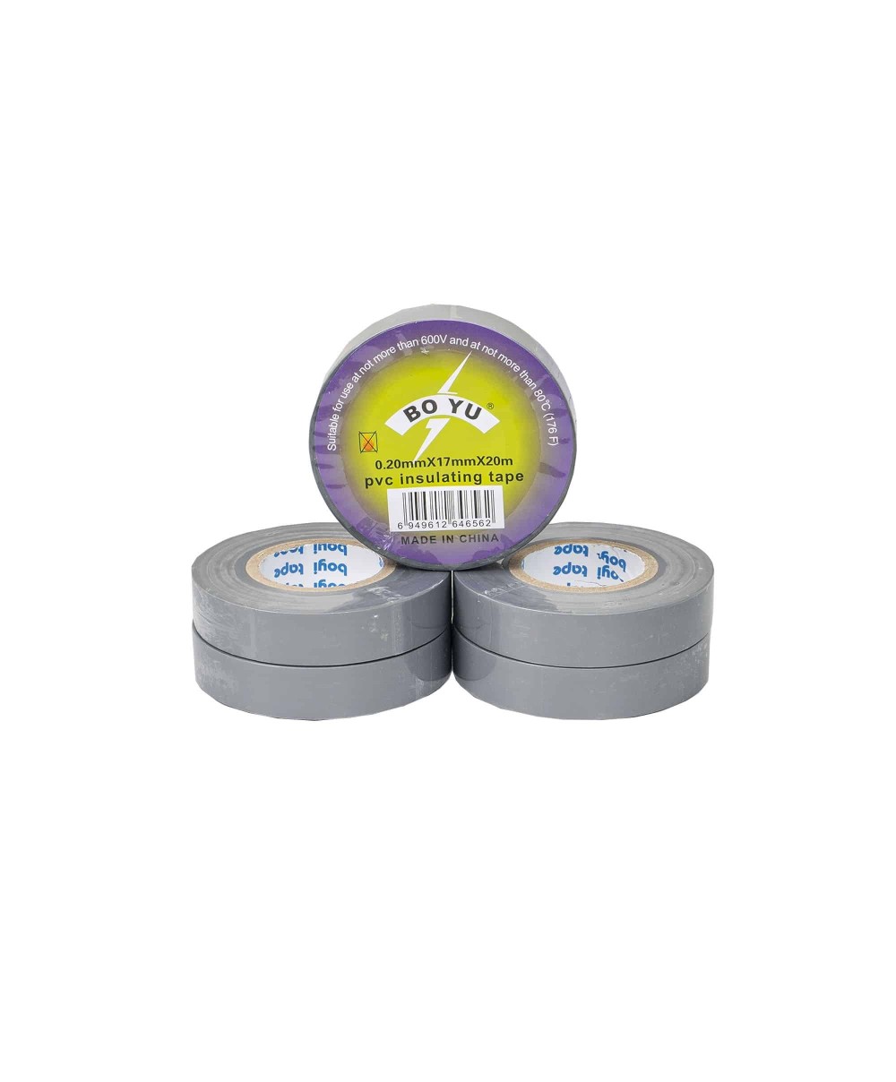 Set 5 bucati banda de izolat fire 0.2x1.7mm, 20m gri Z-TOOLS / ZTS 8267G_5