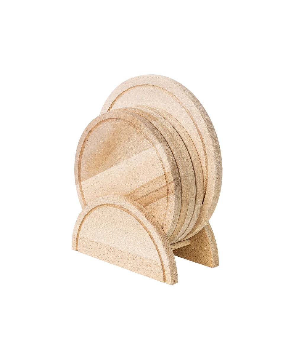 Set 5 bucati tocator rotund plus suport / EXT 10144