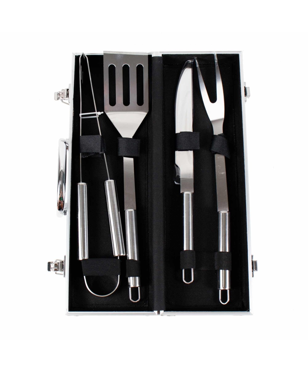Set accesorii 4 piese gratar cu diplomat de aluminiu / 4068