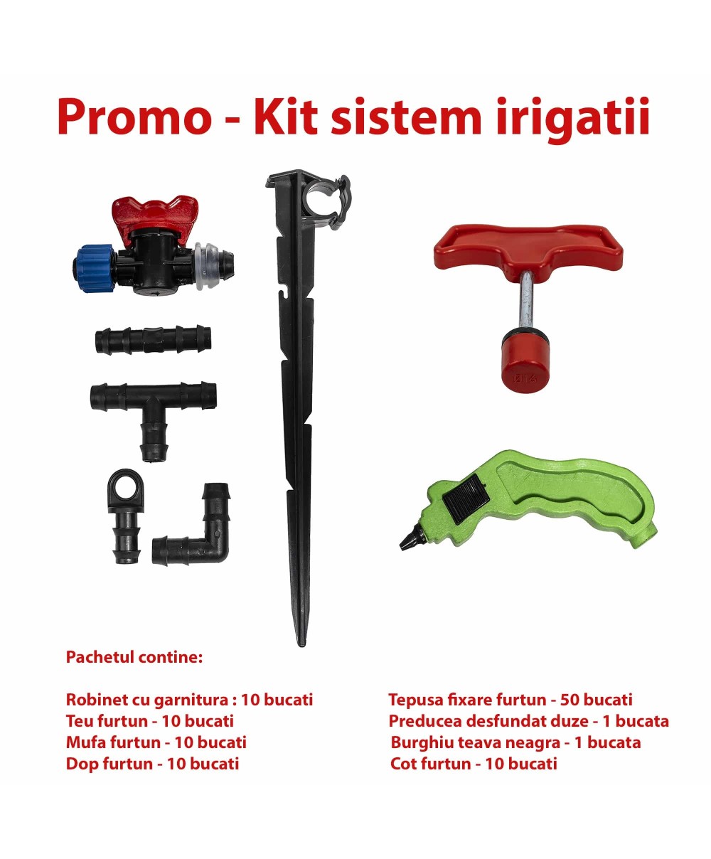 Set accesorii furtun irigare prin picurare/ SET 30057