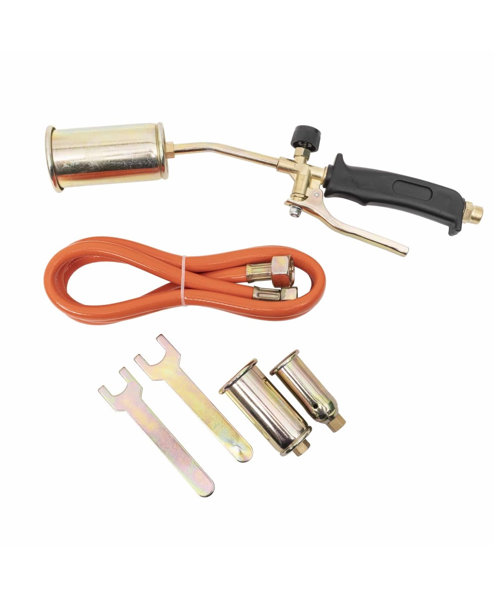 Set arzator cu robiet, 3 capete, plus 1.5m furtun si cheie Z-TOOLS / ZTS 8862