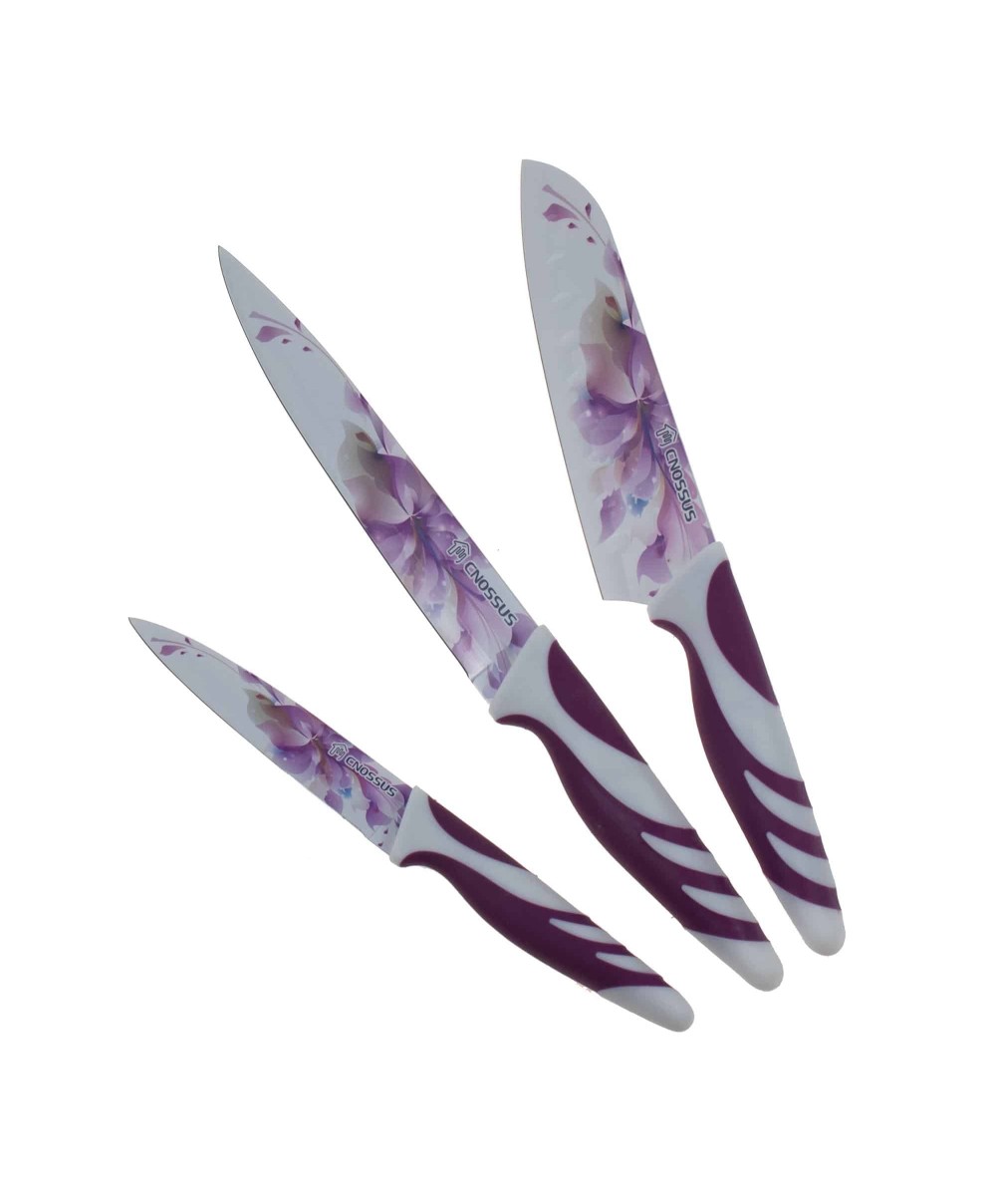 Set cutite bucatarie 3 piese cu invelis ceramic / 4544