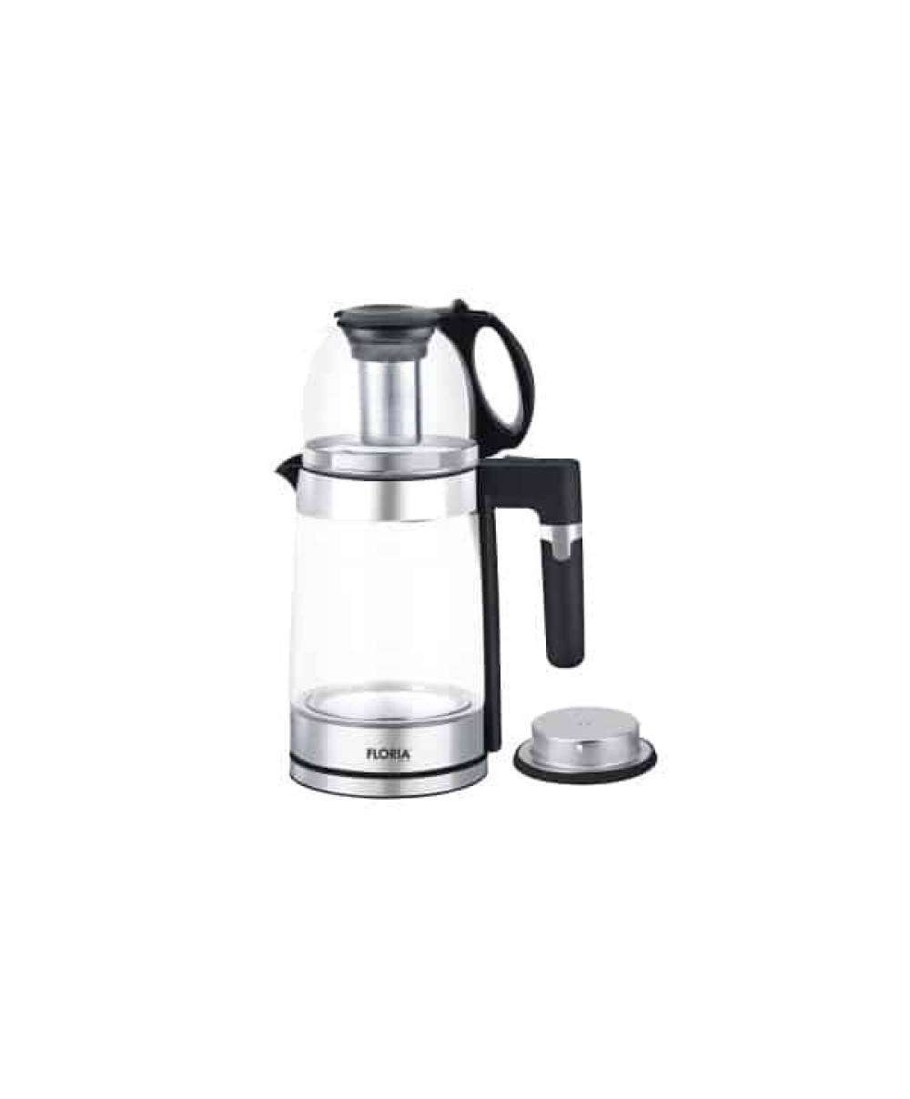 Set fierbator electric plus ceainic, argintiu, putere 1500W, capacitate 1.8L si 1.2L FLORIA / ZLN1757