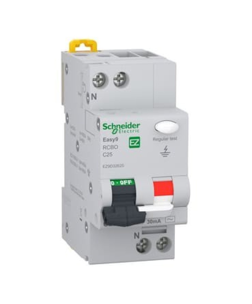 Siguranta SCHNEIDER diferentiala combinata 1P+N C25, 30mA / EXT10634
