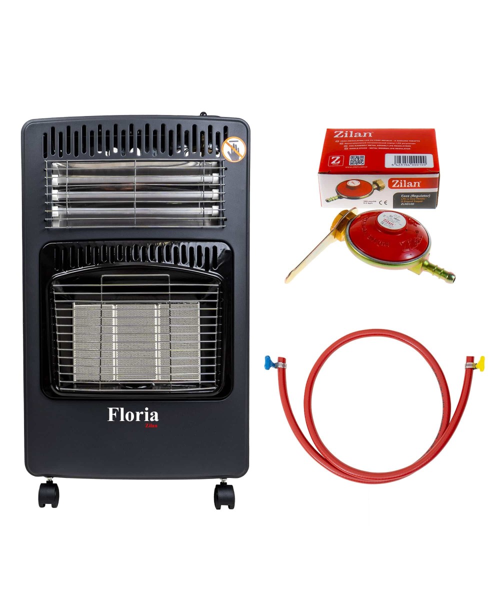 Soba mobila pe gaz GPL si electrica, aprindere piezo-electrica, demontabila, bonus kit de alimentare / ZLN 8465D_1
