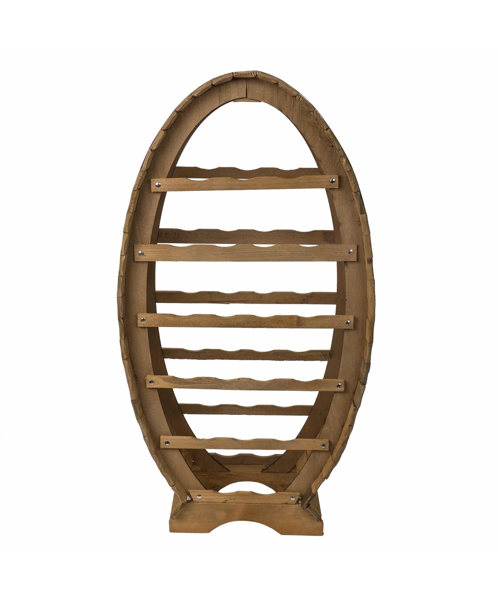 Suport 20 sticle de vin, din lemn de brad, inaltime 92cm / EXT 5666