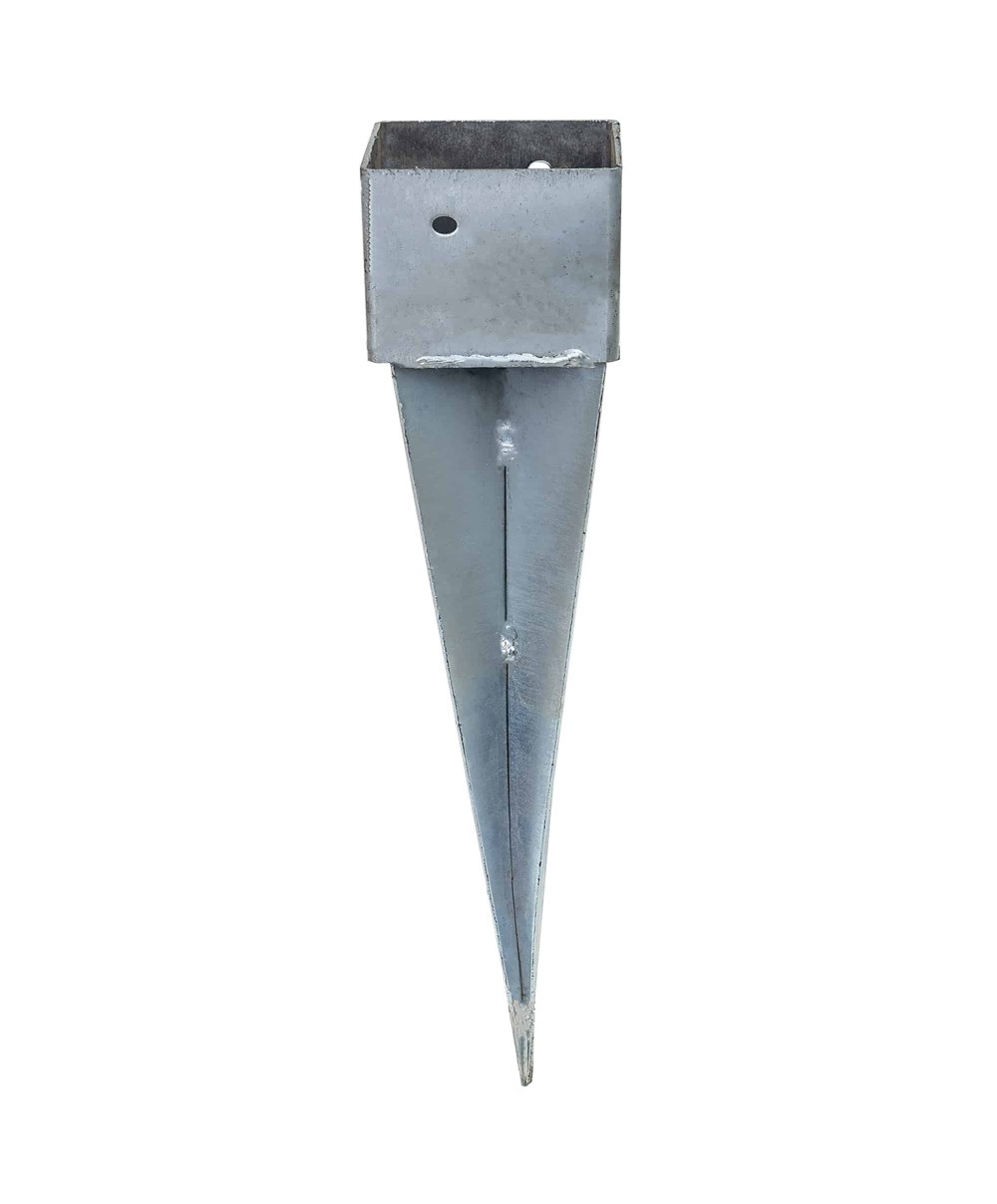 Suport metalic cu tepusa pentru stalpi din lemn 100 x 100mm / ZTS 5508