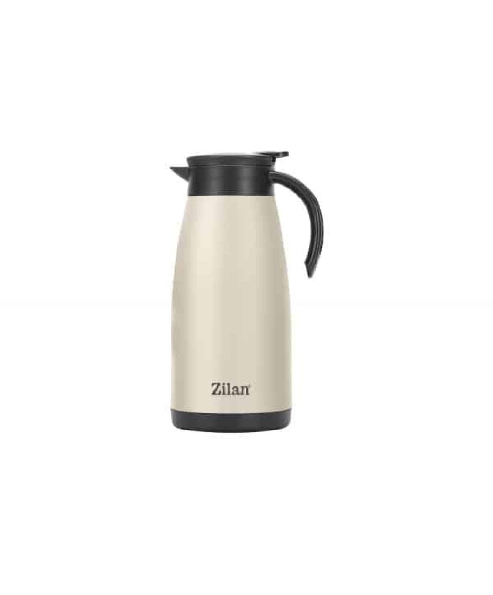Termos tip ceainic ZILAN, capacitate 1.5L, crem / ZLN 0783