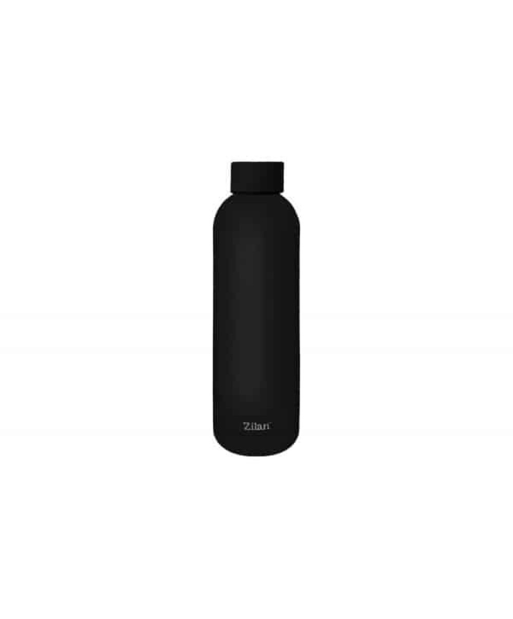 Termos tip sticla, interior inox, capacitate 500ml ZILAN, negru / ZLN 9840