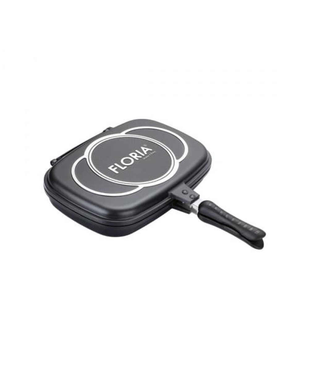 Tigaie dubla antiaderenta cu garnitura silicon, diametru 30 cm / ZLN 7019
