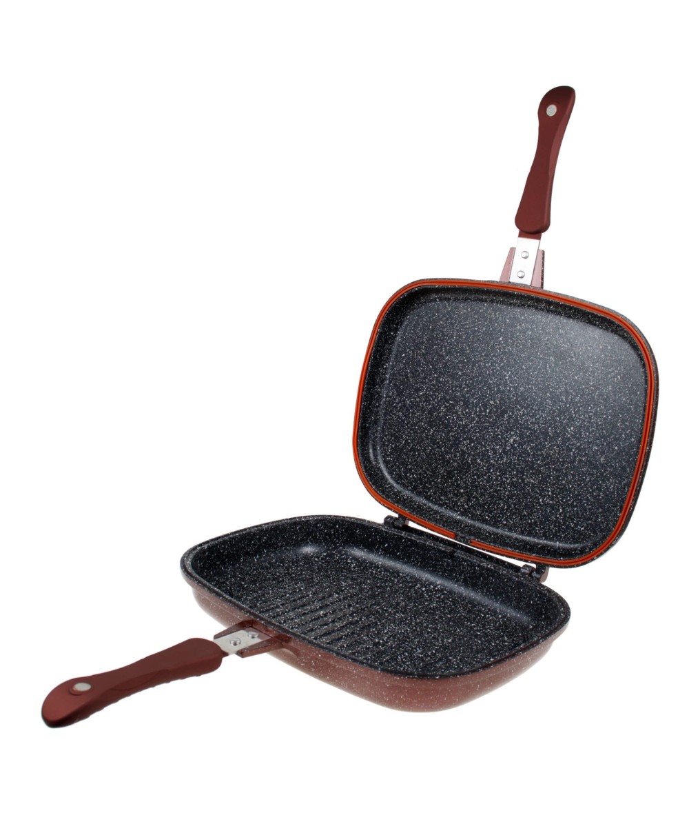 Tigaie dubla antiaderenta cu garnitura silicon, diametru 30 cm / ZLN 9522