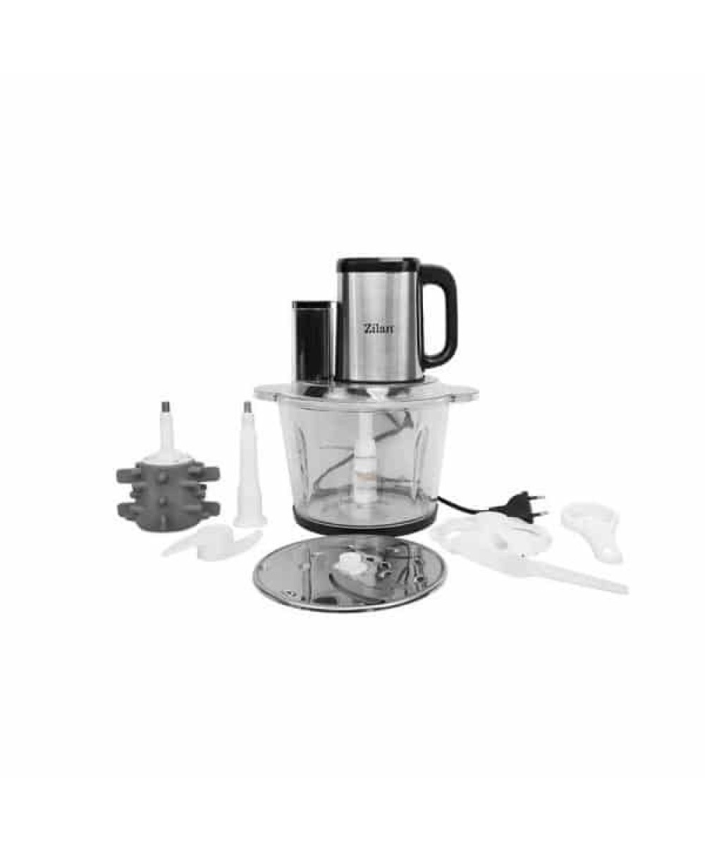Tocator digital multifuncțional pentru legume și fructe, vas din sticlă de 3L, 4 programe presetate, lame din titan, putere 500W ZILAN / ZLN2767