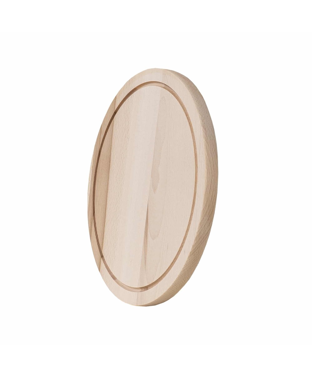 Tocator rotund din lemn de fag, grosime 2cm / 1082