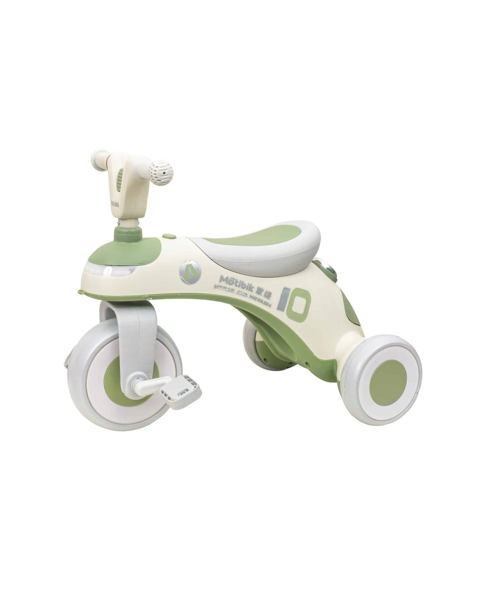 Tricicleta din plastic, cu pedale pentru copii, cu muzica si lumina, verde Z-TOOLS / ZTS9281