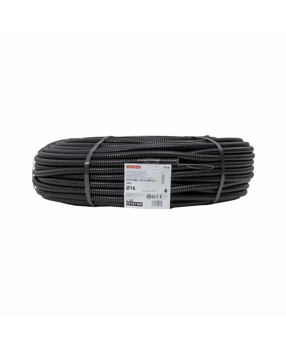 Tub flexibil, copex, cu fir de tragere, diametru 16mm, Gewiss, lungime 100ml / DX15116R