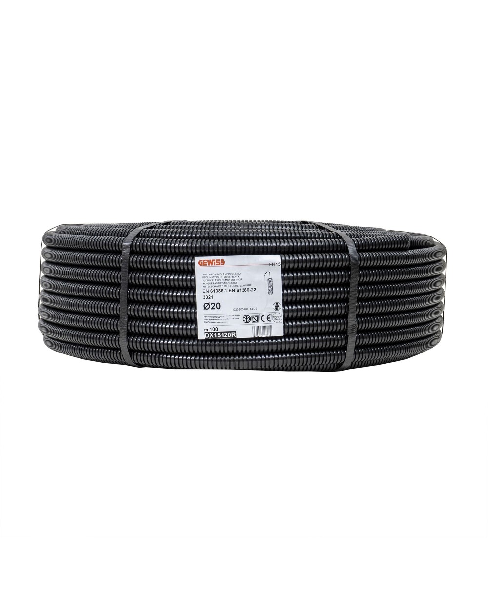 Tub flexibil, copex, cu fir de tragere, diametru 20mm, Gewiss, lungime 100ml / DX15120R