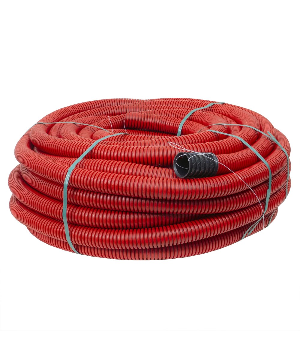 Tub flexibil tip copex, pentru protectie cablu, 50mm, 450N, 50ml, rosu / TCPE50