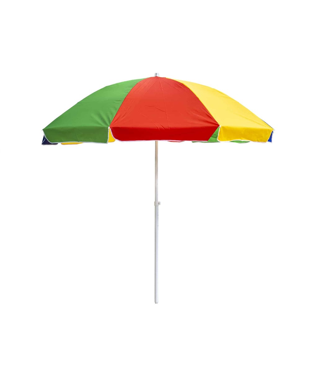 Umbrela protectie soare multicolora diametru 240cm si inaltime 220cm multicolora, stalp 33mm / CC9845
