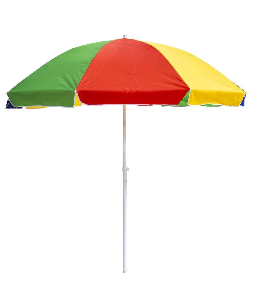 Umbrela protectie soare multicolora diametru 300cm si inaltime 260cm multicolora, stalp 33mm / CC9844