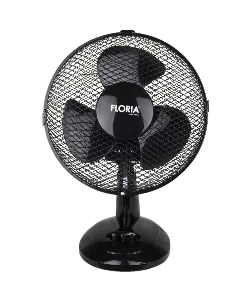 Ventilator de birou Floria, Diametru 26 cm, Putere 25 W, 2 viteze, Functie oscilare / ZLN 1211