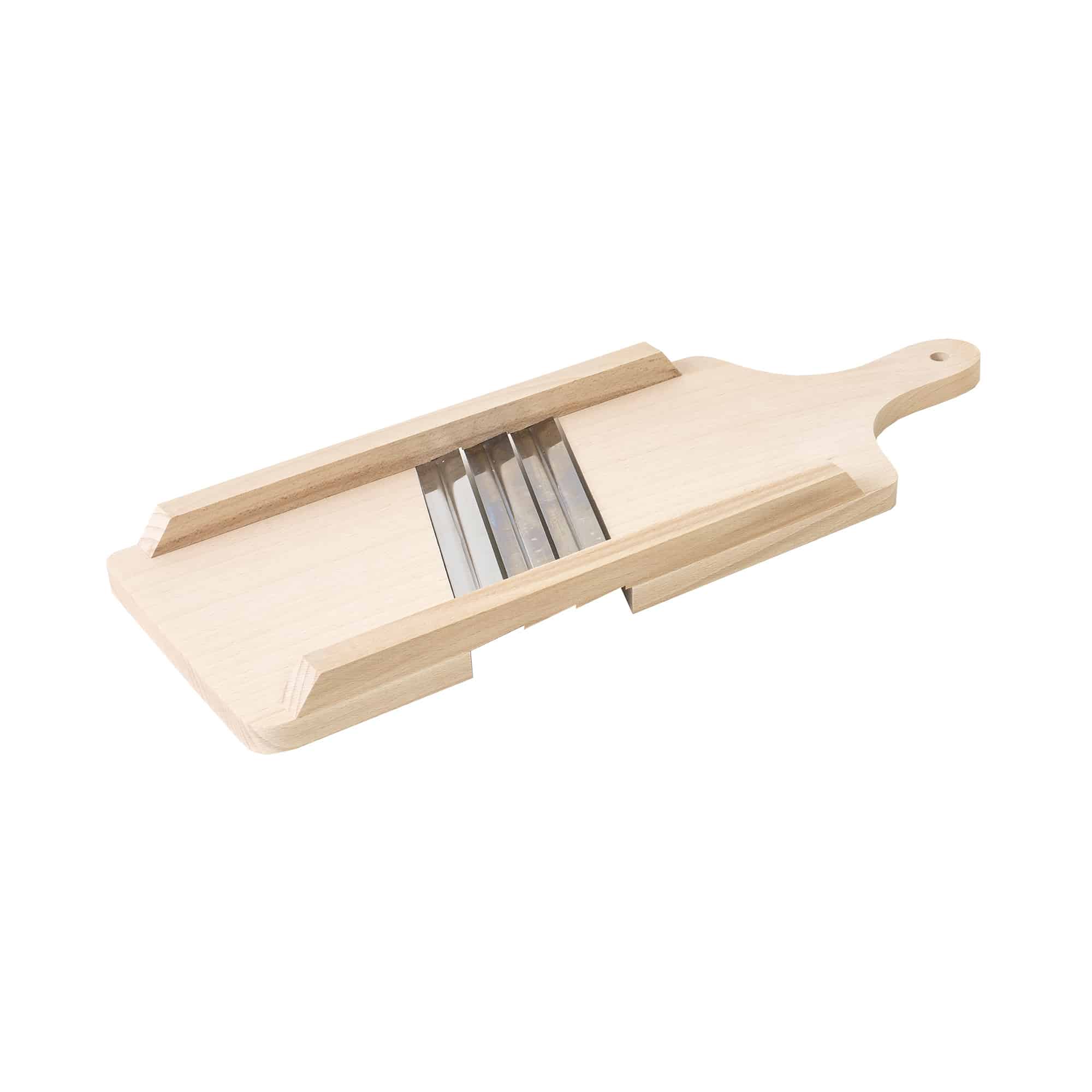 Razatoare pentru varza, cu 3 cutite, lemn fag, 42.5x15.5x3.5 cm / 1458 2