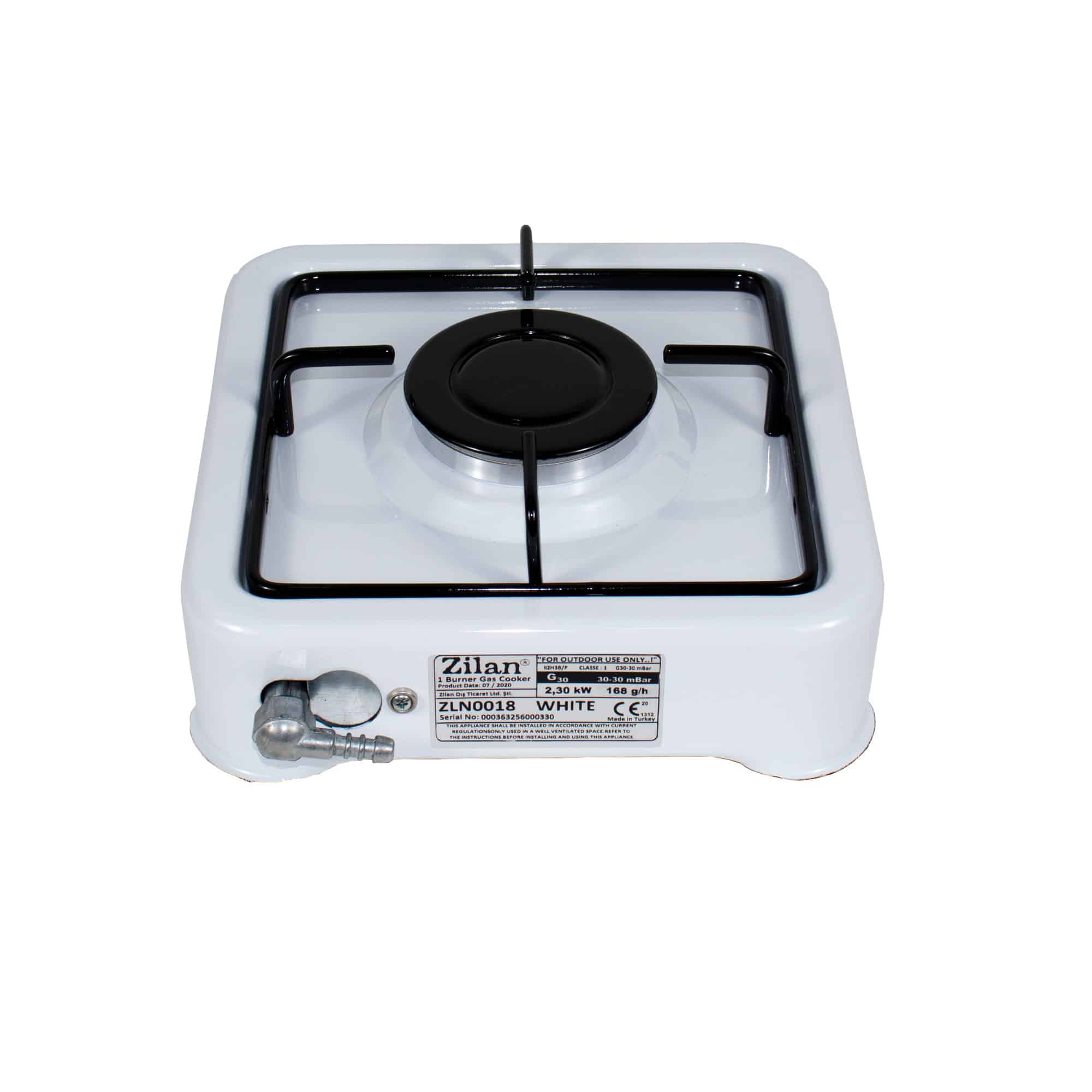 Aragaz 1 ochi, alimentare la butelie, culoare: alb / ZLN 0018-1 3