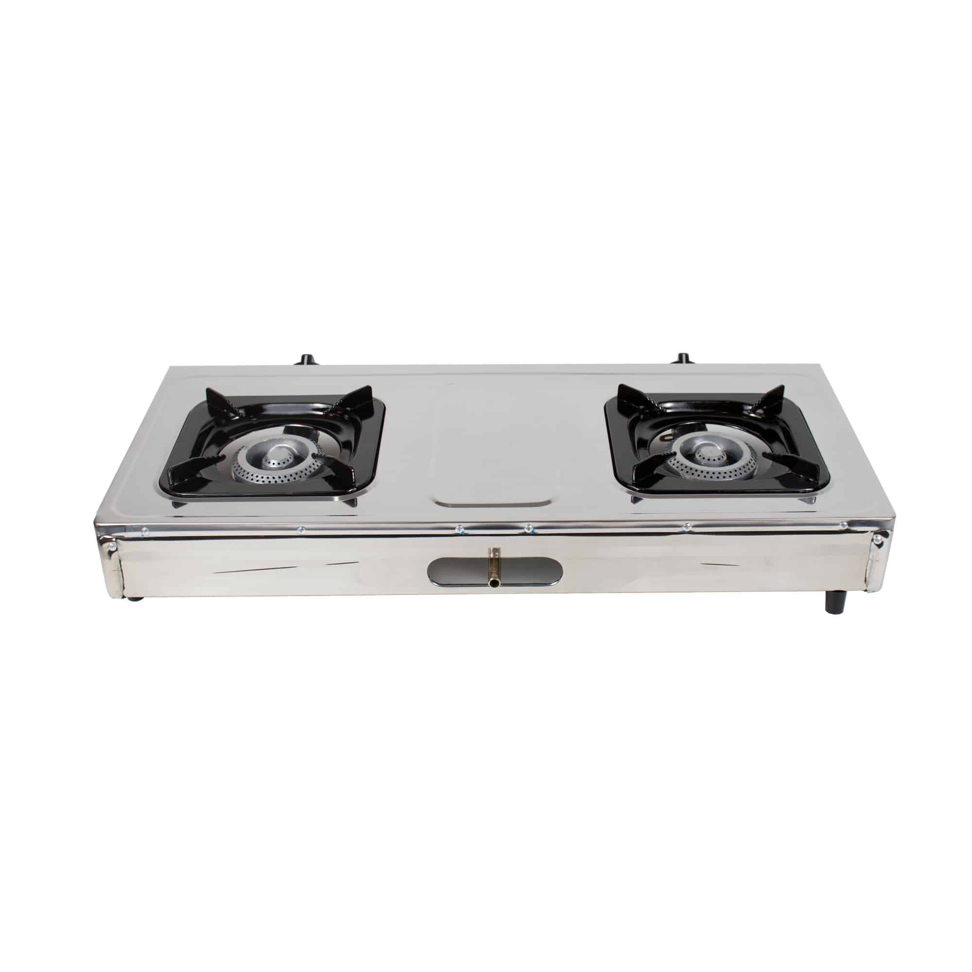 Aragaz din inox cu 2 ochiuri, alimentare la butelie 2