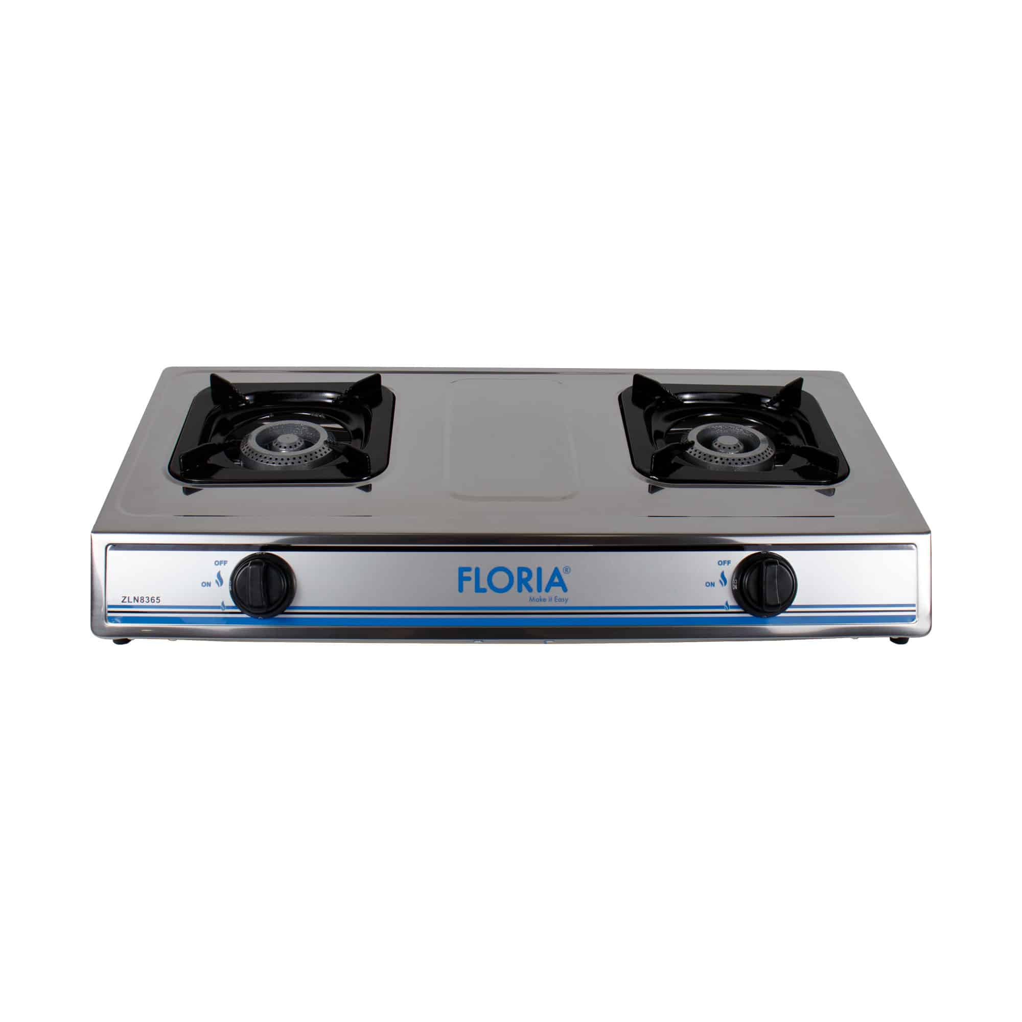 Aragaz din inox cu 2 ochiuri, alimentare la butelie