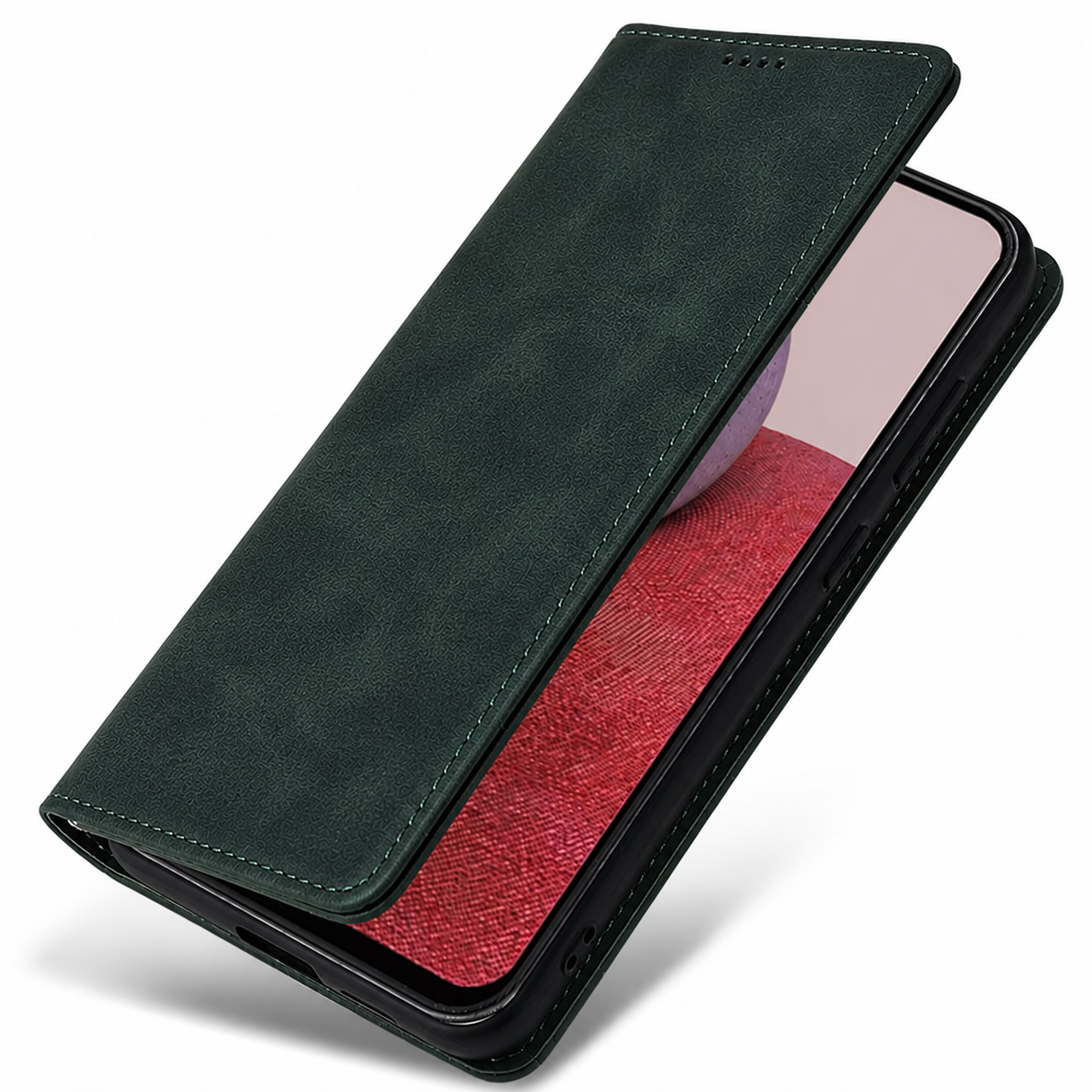 Husa Honor 200 Lite, Elegant Book Case, inchidere magnetica, Green