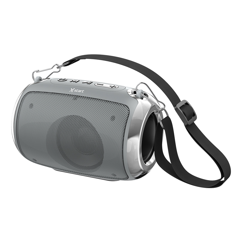 Boxa Portabila X-Start (LY109), Bluetooth 5.3, 800mAh, TF Card, U disk, FM function, USB-C, Silver