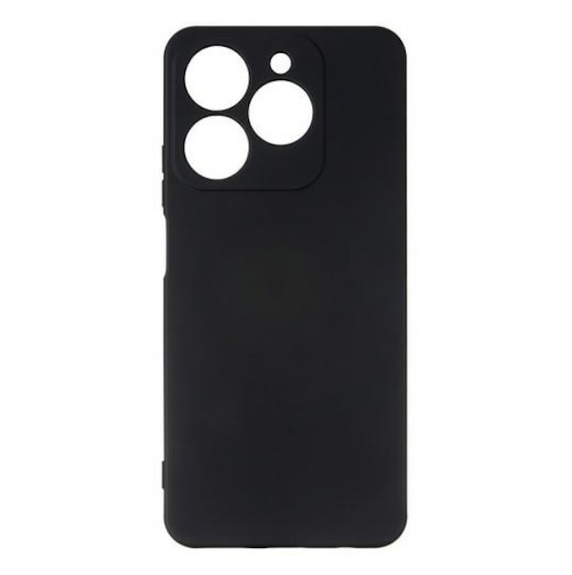 Husa protectie Realme C63 Luxury Silicone, catifea in interior, protectie camere, neagra 2