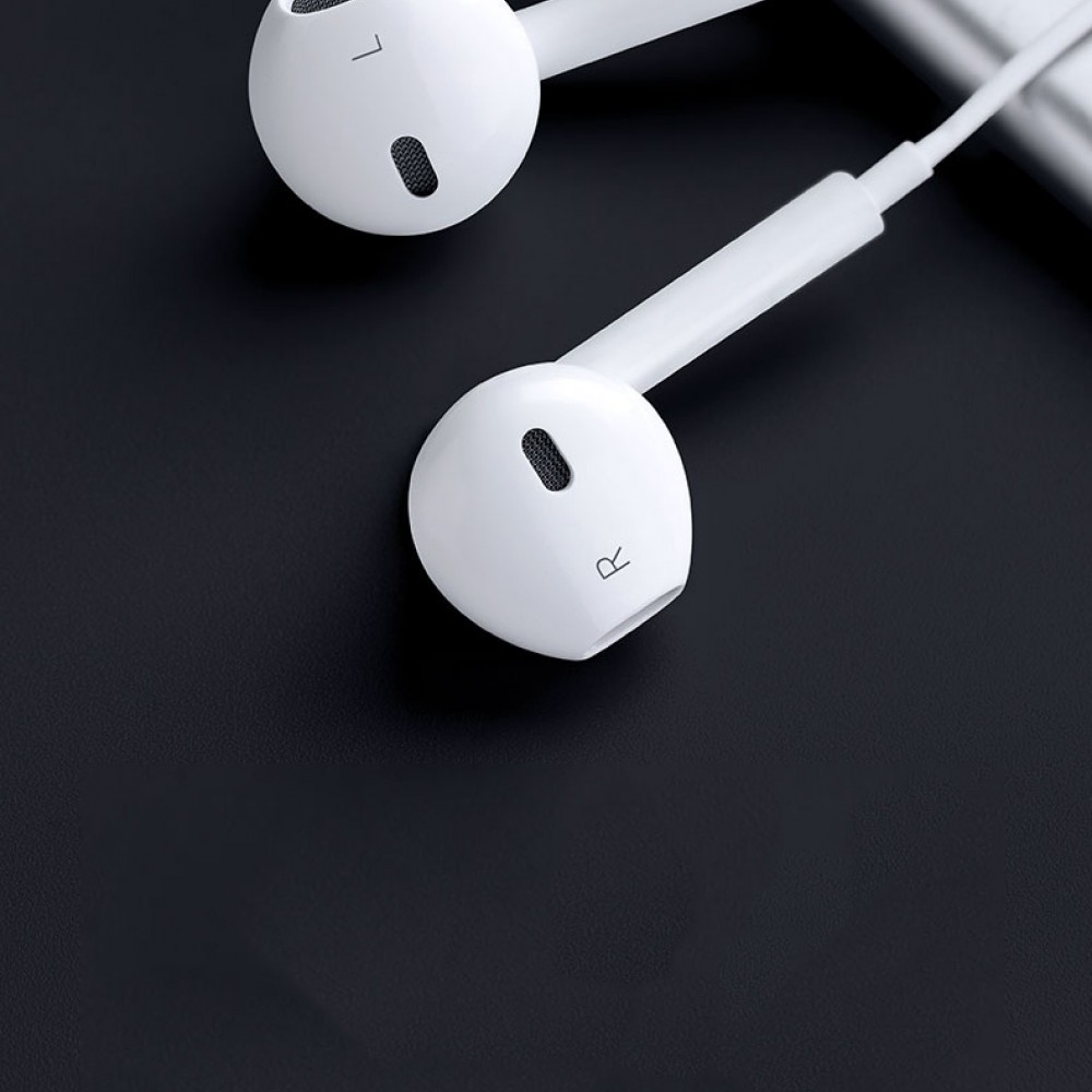 Casti Audio cu Microfon si cu Port Lightning WUW-R32 compatibile iPhone, Alb 5