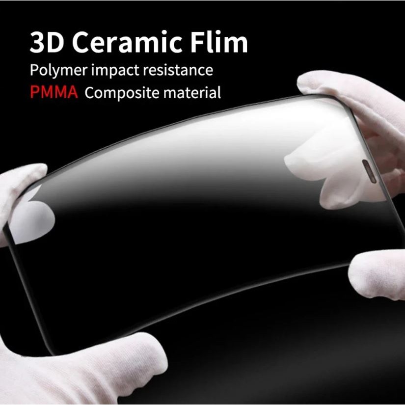 Folie de Protectie Ceramica, , Compatibila cu Xiaomi Redmi 12, Ceramics 9D, Antisoc, Margini Negre, Transparent 4