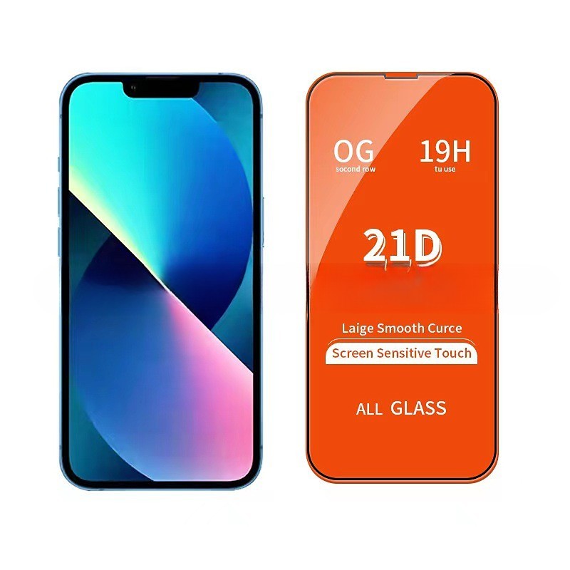 Folie de Protectie, , pentru Apple iPhone 15 Pro Max, Tempered Glass OG, Full Cover 21D, HD, Margini Negre, Transparent