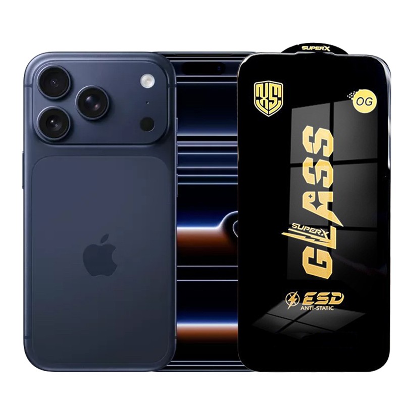 Folie de Protectie pentru iPhone 17 Pro, , Sticla Securizata ESD, Margini Negre, Rezistenta la Zgirieturi, Antistatica, 0.35 mm, Transparenta