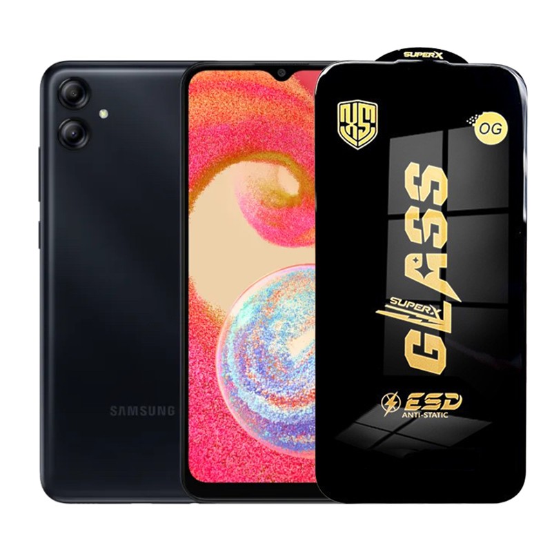 Folie de Protectie pentru Samsung Galaxy A04s, , Sticla Securizata ESD, Margini Negre, Rezistenta la Zgirieturi, Antistatica, 0.35 mm, Transparenta