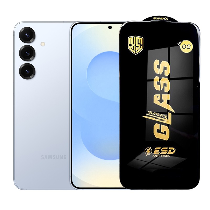 Folie de Protectie pentru Samsung Galaxy S25 Plus, , Sticla Securizata ESD, Margini Negre, Rezistenta la Zgirieturi, Antistatica, 0.35 mm, Transparenta