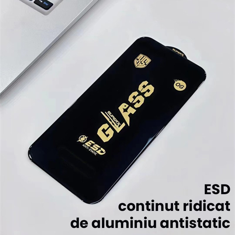 Folie de Protectie pentru Xiaomi Redmi A3, , Sticla Securizata ESD, Margini Negre, Rezistenta la Zgirieturi, Antistatica, 0.35 mm, Transparenta 5
