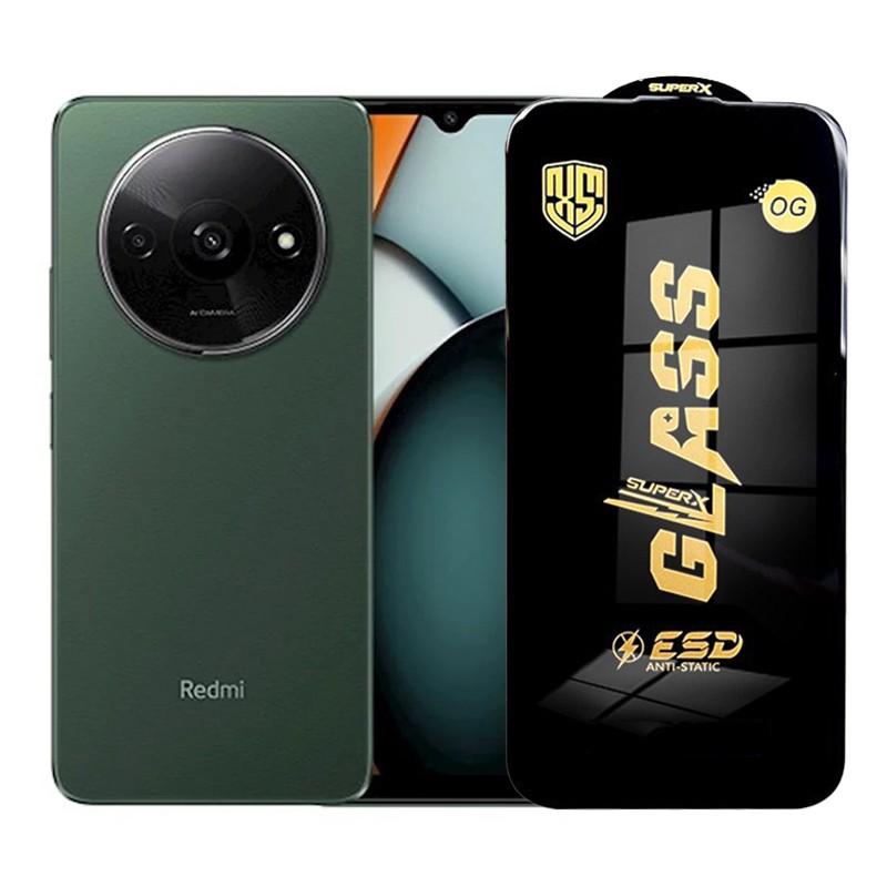Folie de Protectie pentru Xiaomi Redmi A3, , Sticla Securizata ESD, Margini Negre, Rezistenta la Zgirieturi, Antistatica, 0.35 mm, Transparenta