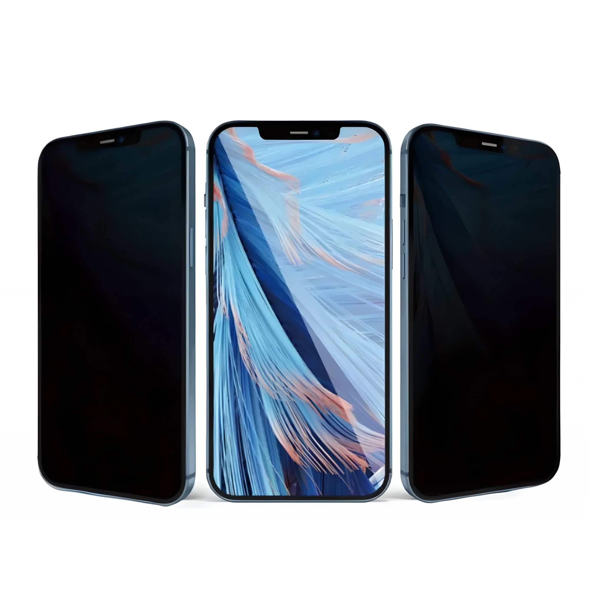Folie protectie pentru iPhone 14 Plus, Sticla securizata, temperata, duritate 9H, Privacy 360, Transparenta, Protectie Completa