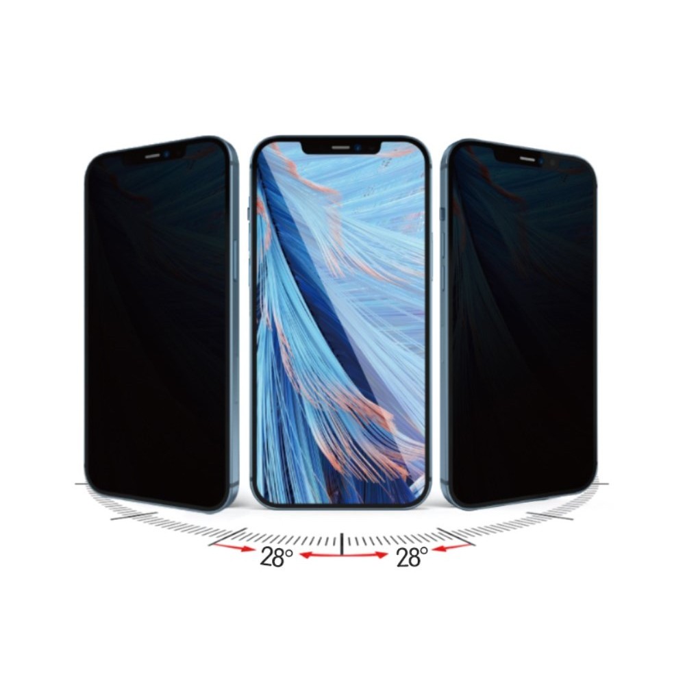 Folie protectie pentru iPhone 14 Plus, Sticla securizata, temperata, duritate 9H, Privacy 360, Transparenta, Protectie Completa 4