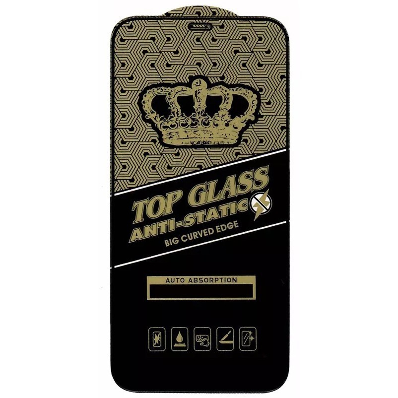 Folie Sticla securizata electrostatica pentru Samsung A12, Sticla ESD, Top Glass, Anti-static, Negru