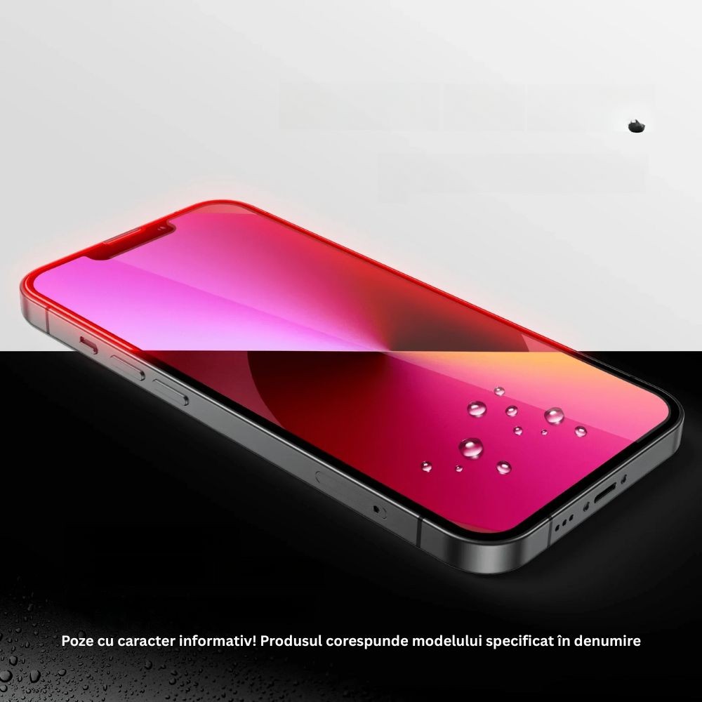 Folie Sticla Securizata, , compatibila cu Apple iPhone 16 Pro Max, Full Glue, Margini Negre, Transparent 2