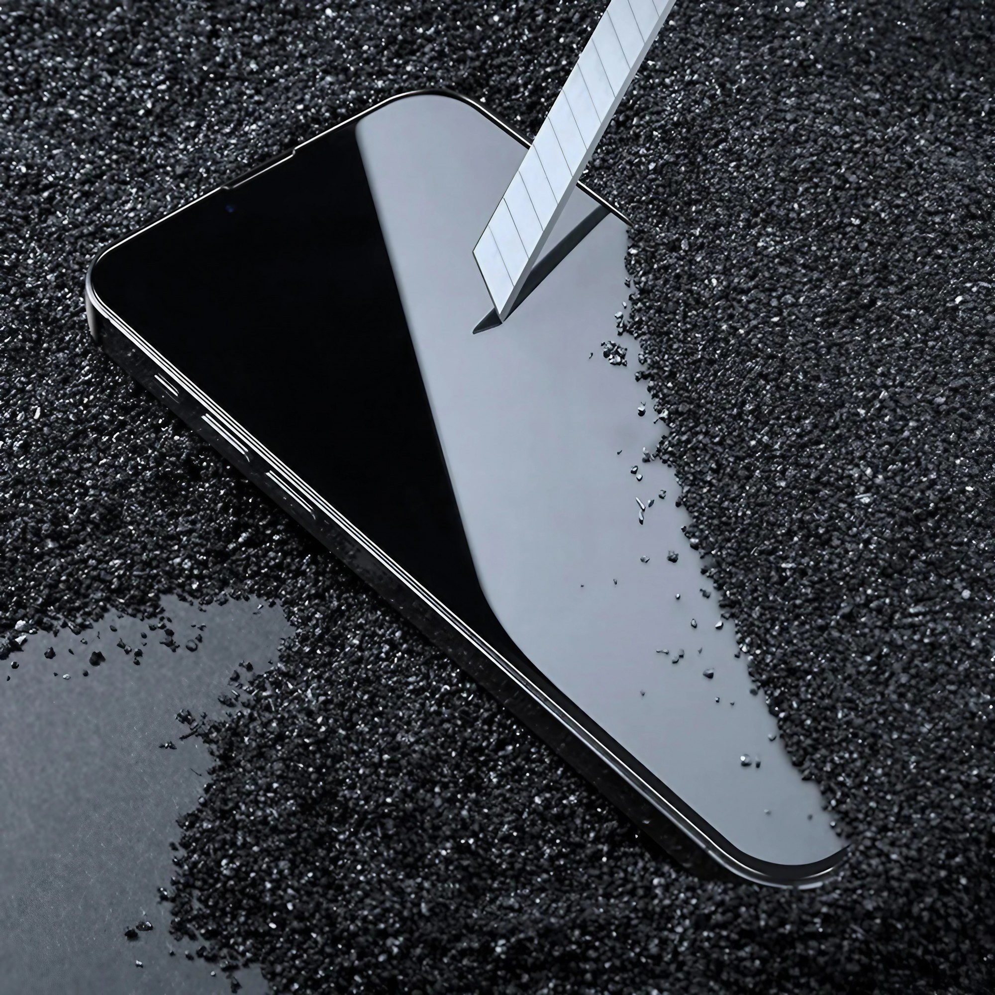 Folie Sticla Securizata, , compatibila cu Apple iPhone 16 Pro Max, Full Glue, Margini Negre, Transparent 4