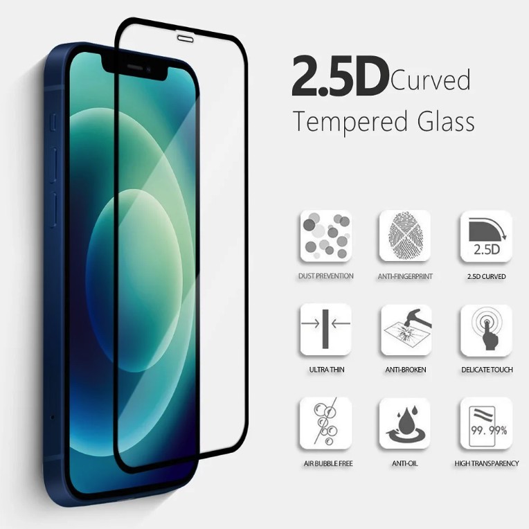Folie Sticla Securizata, , compatibila cu Apple iPhone 16 Pro, Sticla, Super HD Glass, Anti-static, Margini Negre, 99H OG, Transparent 4