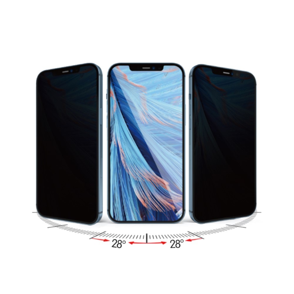 Folie Sticla securizata ® compatibila cu Apple iPhone Apple iPhone 13 Pro Max Full Glue Privacy Negru 2
